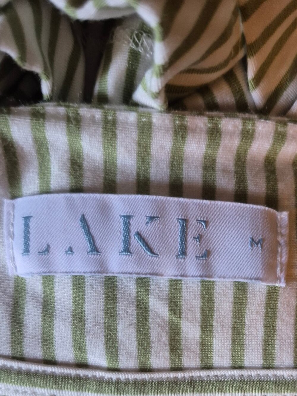 Striped Wrap, Top,,LAKE, Medium. Green/white - Picture 6 of 8